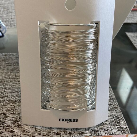 Express Jewelry Express Silver Cuffed Bracelet NWT - Picture 1 of 5